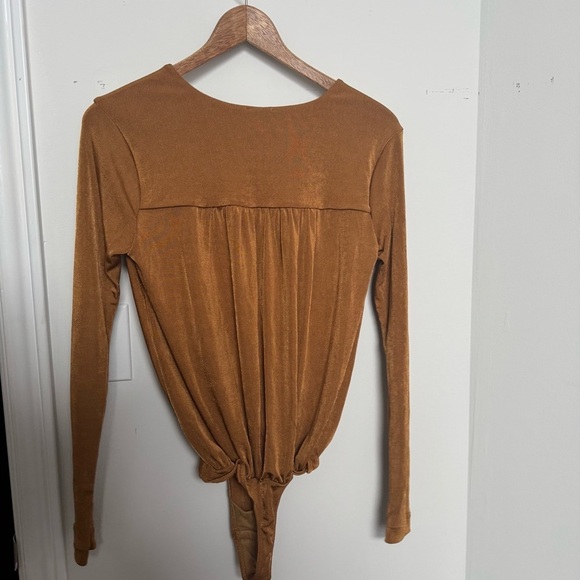 Free people X REVOLVE Turnt Bodysuit in Honey Ginger S - Picture 6 of 7